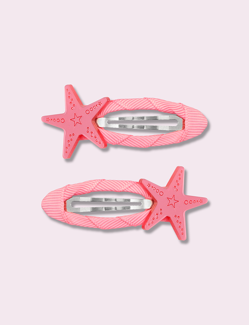 Starfish Pearl Hair Clips